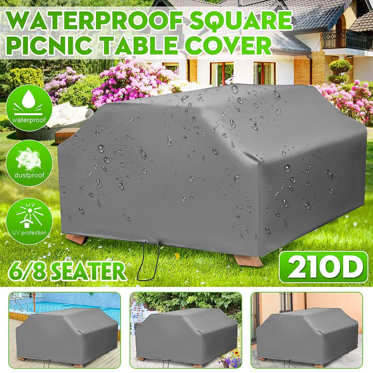 Outdoor Furniture Paint - 210D untuk 6/8 tempat duduk piknik