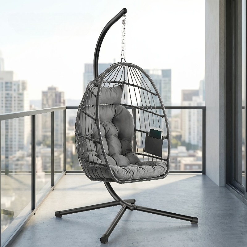 Hanging Egg Chair - Kursi Telur Gantung dengan Dudukan –