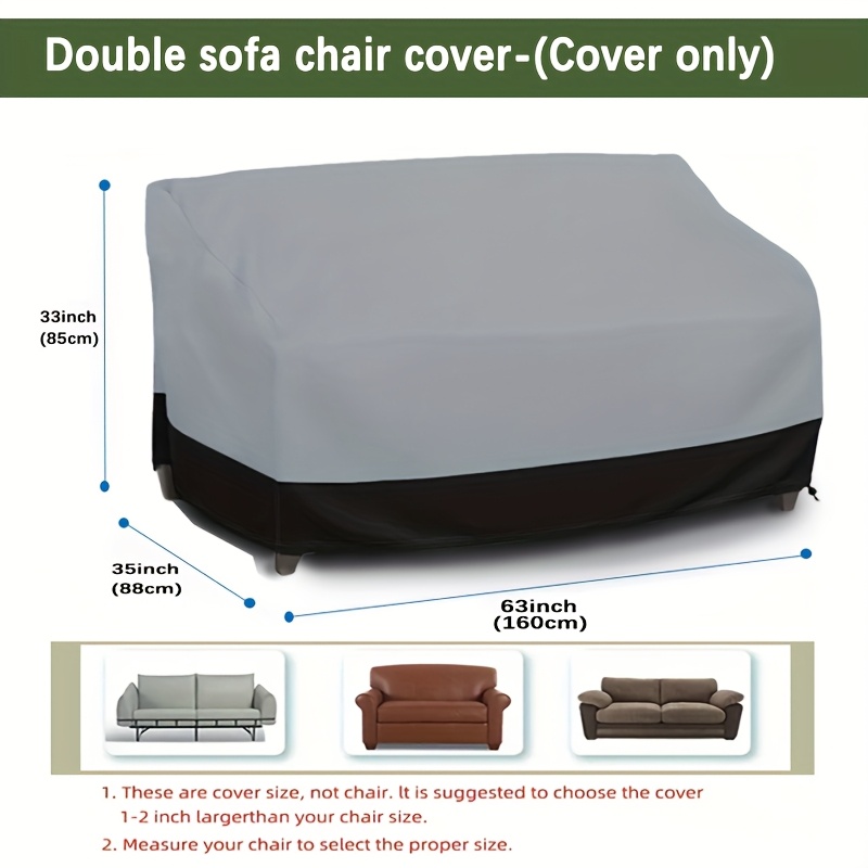 Outdoor Furniture Paint - Sarung Sofa 3 Dudukan Warna Abu-abu,