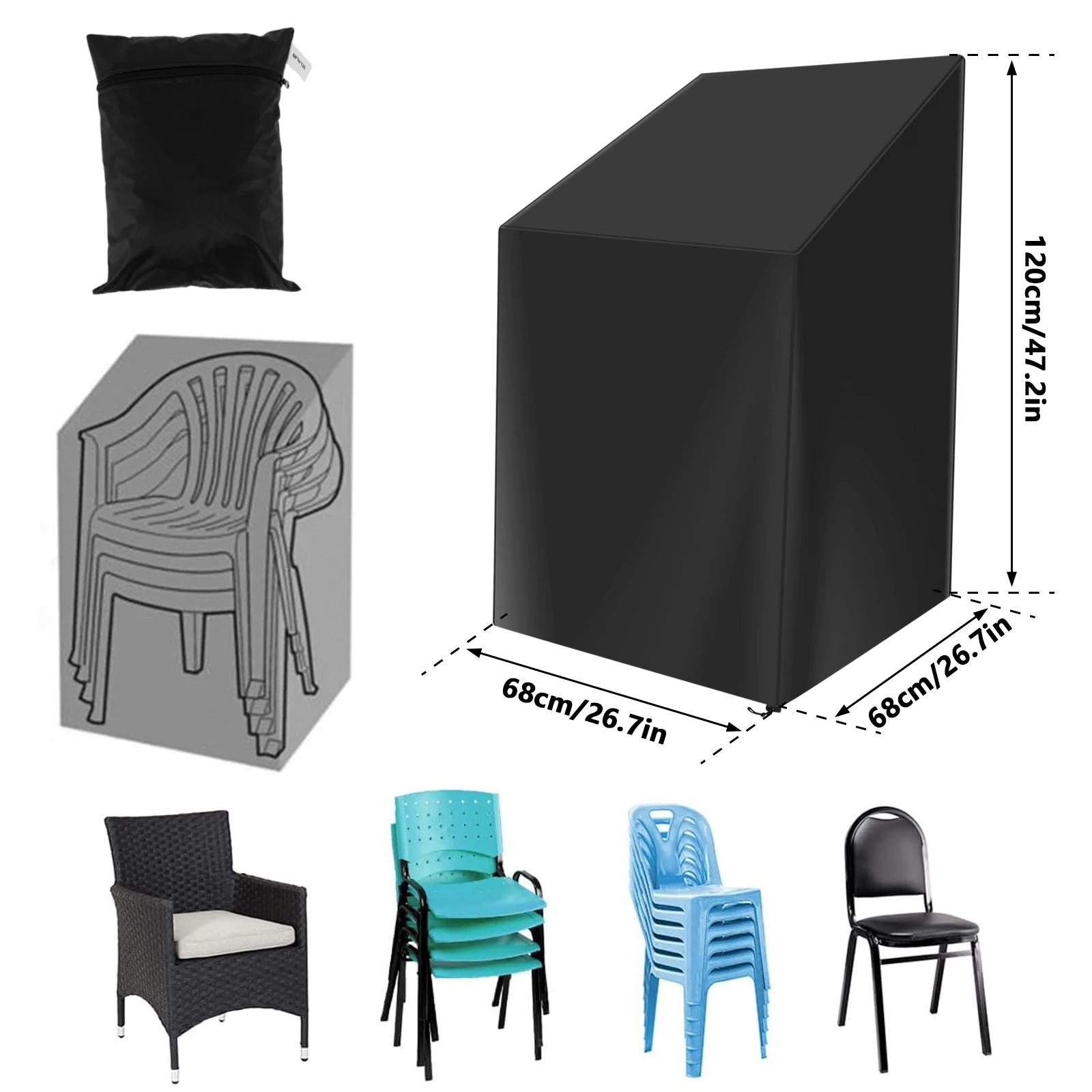 Penutup kursi Tumpuk, pelindun - Outdoor Furniture Paint ulasan dan harga