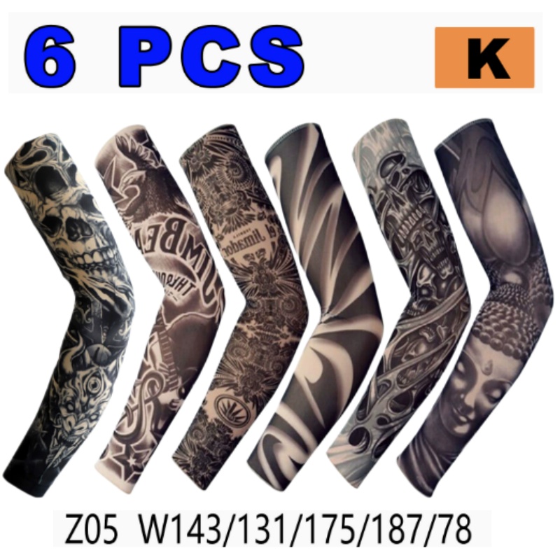 6 buah lengan tato bunga kombi - Outdoor Furniture Decor ulasan dan harga