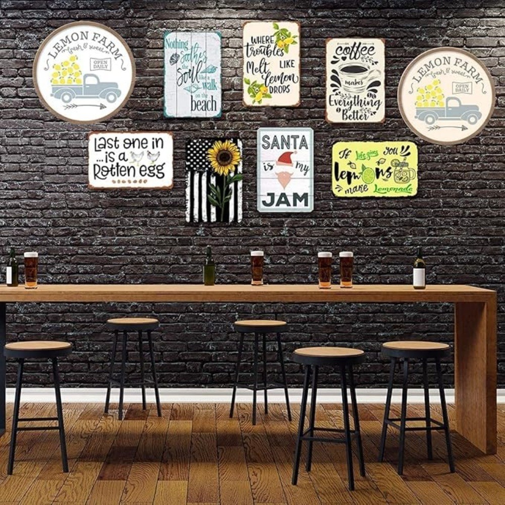 CIFBUY Seni Dinding Aluminium  - Outdoor Furniture Decor ulasan dan harga