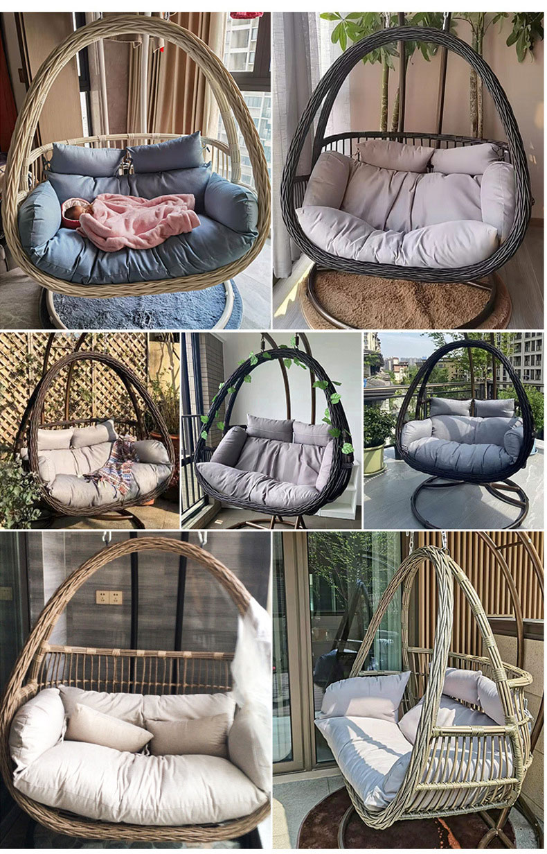 Kursi Gantung Rotan Dua Duduka - Hanging Egg Chair ulasan dan harga