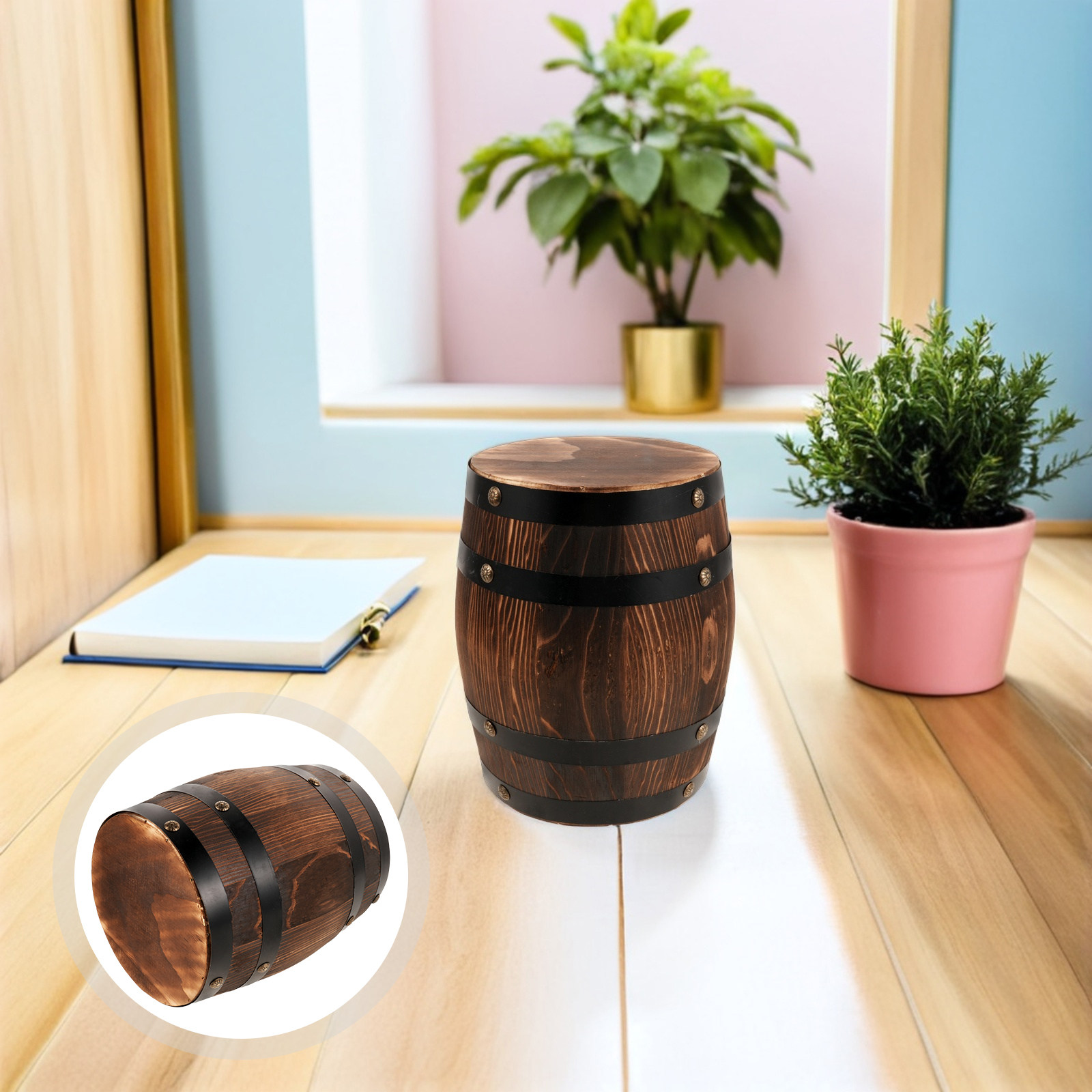 Bangku Tong Kayu untuk Luar Ru - Outdoor Furniture Decor ulasan dan harga