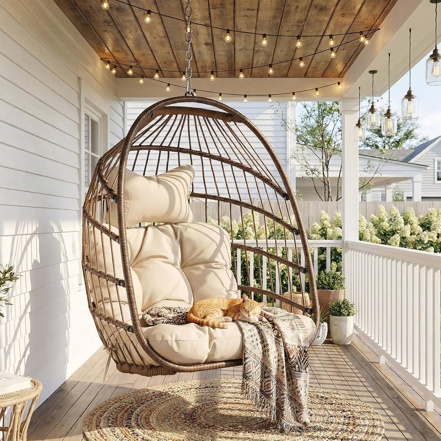 Kursi Telur Gantung Luar Ruang - Hanging Egg Chair ulasan dan harga