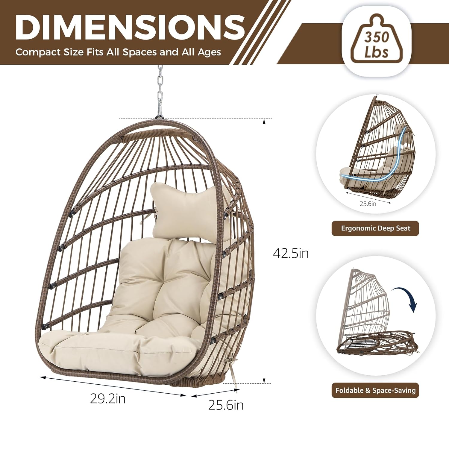 Kursi Telur Gantung Luar Ruang - Hanging Egg Chair ulasan dan harga