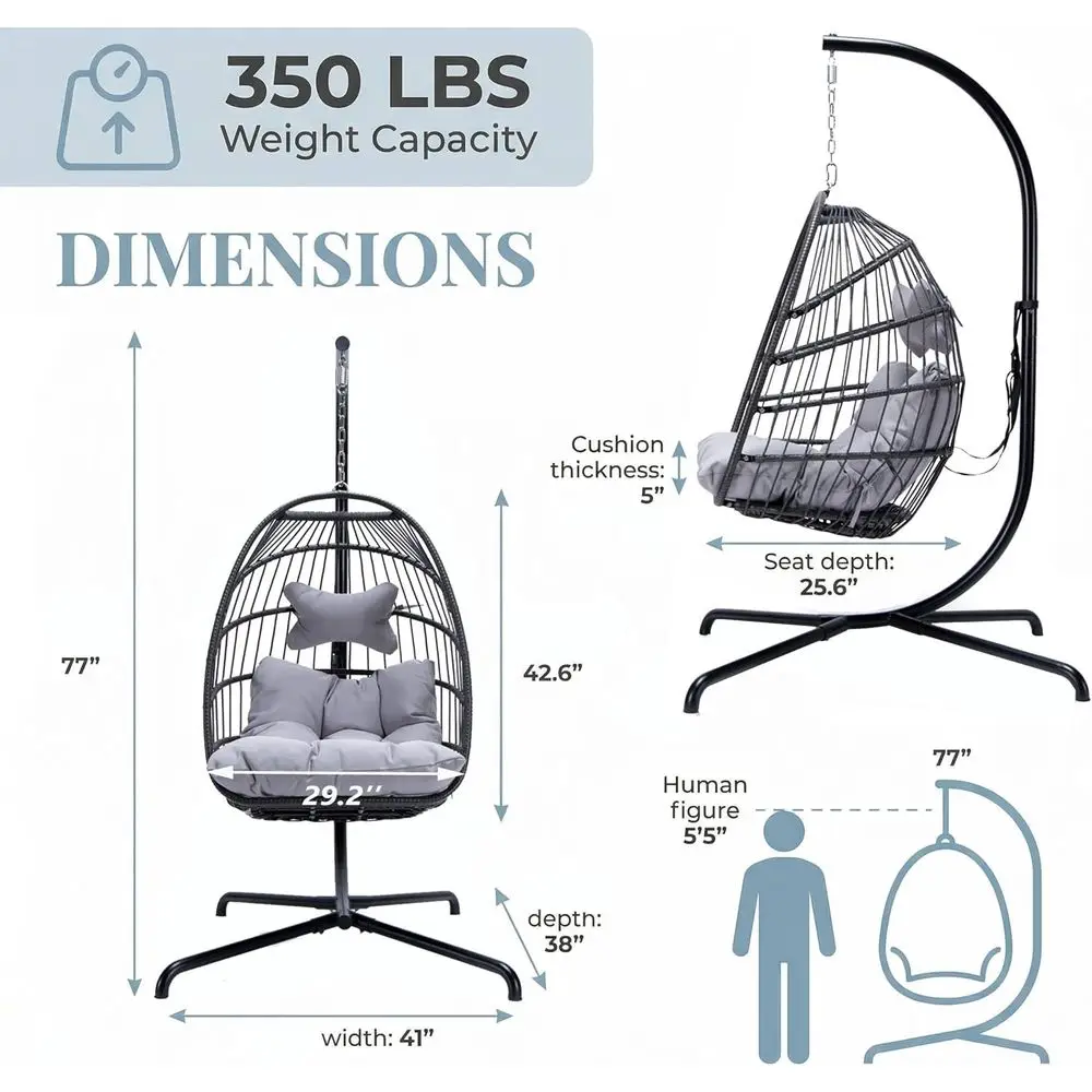 Kursi Gantung Telur Indoor Out - Hanging Egg Chair ulasan dan harga