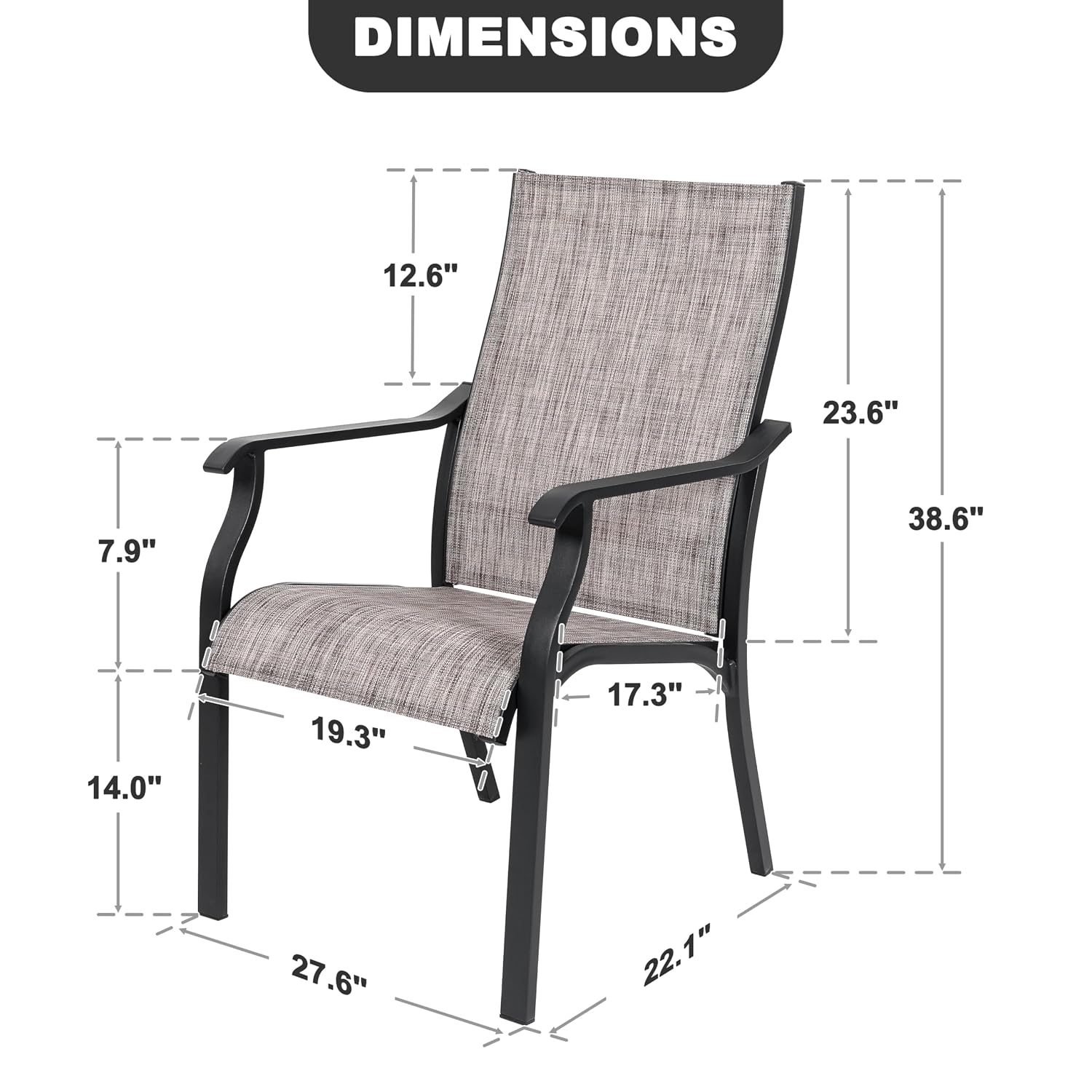 Kursi Makan Luar Ruangan 2pcs, - Outdoor Furniture Quick Dry ulasan dan harga
