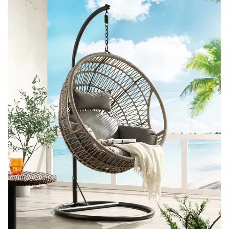 Kursi ayun gantung rotan anyam - Hanging Egg Chair ulasan dan harga